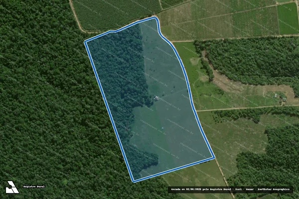 Imagem de satélite de FAZENDA GUAIRA - LOTE 05 em Prado - BA