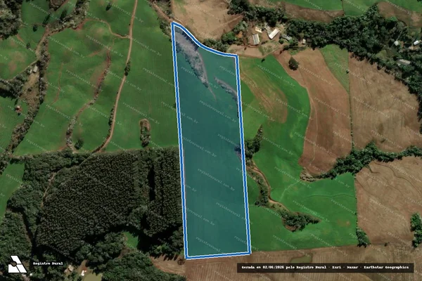 Imagem de satélite de Parte do Lote Rural  nº 93 - PARCELA 02 em Barão de Cotegipe - RS