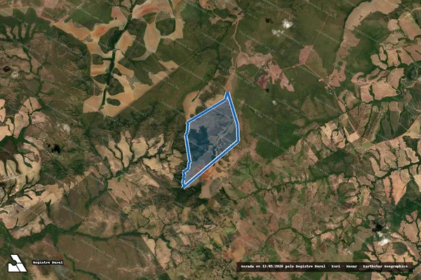Imagem de satélite de Fazenda Três Irmãos / PARCELA 2 em Água Boa - MT
