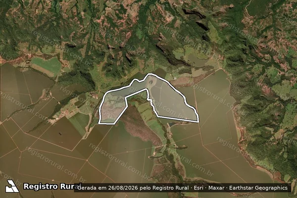 Imagem de satélite de FAZENDA INVERNADINHA L D BOA ESPERANÇA - FAZENDA INVERNADINHA L D BOA ESPERANÇA GLEBA ?D? em Mineiros - GO
