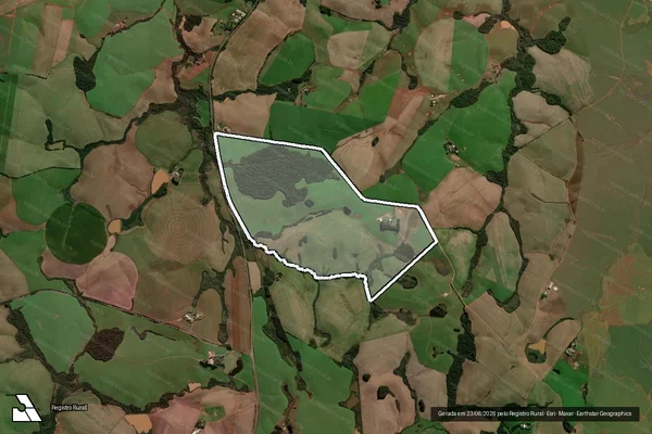 Imagem de satélite de Fazenda da Glória - Parte 1 em Pejuçara - RS