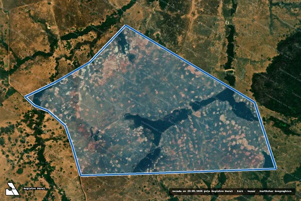 Imagem de satélite de FAZENDA ARACATY - FAZENDA DIRECAO em Vila Rica - MT