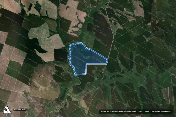 Imagem de satélite de Fazenda São Pedro da Terra Nova em Botucatu - SP