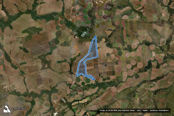 Imagem de satélite de FAZENDA PRIMAVERA - 01 em Primavera do Leste - MT