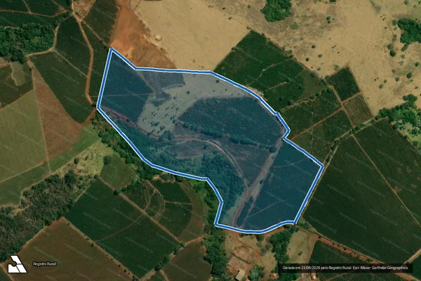 Imagem de satélite de Fazenda Guatimi - Fazenda Guatimi em Ibiraci - MG