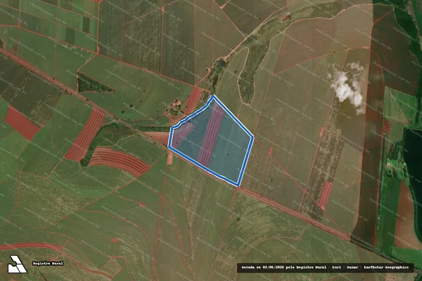 Imagem de satélite de FAZENDA CABECEIRINHA - MATRÍCULA N° 1.529 - GLB em Guatapará - SP