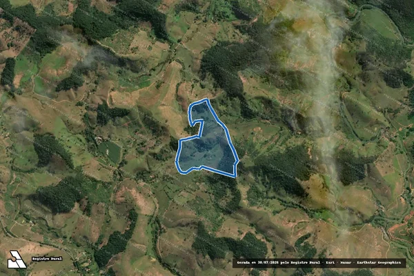 Imagem de satélite de FAZENDA UNIÃO - FAZ UNIÃO ? GLEBA 13B em Tombos - MG