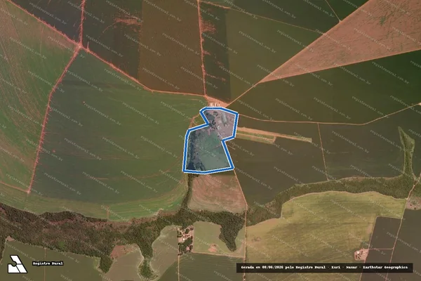 Imagem de satélite de Fazenda Santa Cruz - Parcela 1 em Itiquira - MT