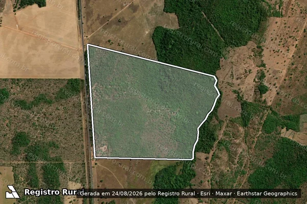 Imagem de satélite de PARTE DO LOTE RURAL Nº 21 DO LOTEAMENTO SANTA ROSA - 001 em Oliveira de Fátima - TO