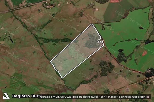 Imagem de satélite de Fazenda Nossa Senhora do Carmo - Gleba I    Manoel Jacques Primo em Santo Antônio das Missões - RS