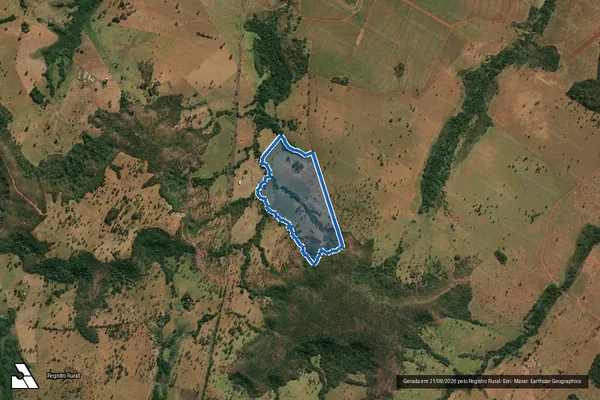 Imagem de satélite de Fazenda Córrego da Furna - Parte 1 em Gurinhatã - MG