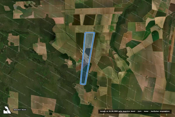 Imagem de satélite de Fazenda Estrela do Norte II - Parte 01 em Campos de Júlio - MT