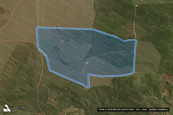 Imagem de satélite de LOTE 15 GLEBA EXTREMA II ETAPA - 001 em Itapiratins - TO