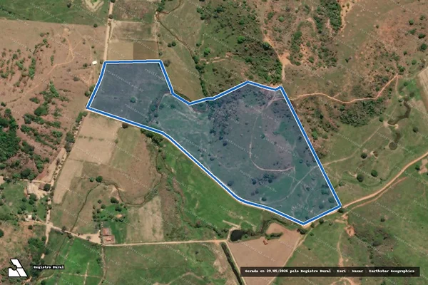 Imagem de satélite de Fazenda Espera Feliz - Gleba A em Aimorés - MG