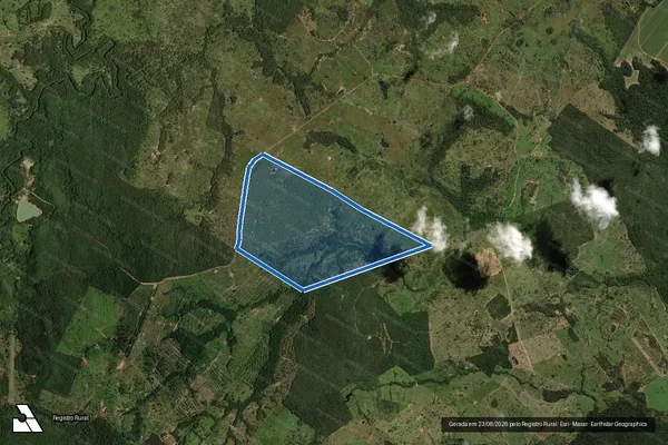 Imagem de satélite de Lote A da Fazenda Esperança - Parte 2 em Bonito - MS