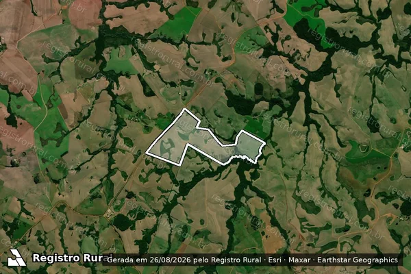 Imagem de satélite de Fazenda da Reserva - Parte 1 em Júlio de Castilhos - RS
