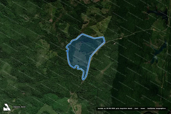 Imagem de satélite de Fazenda Santo Antônio - Gleba A em Una - BA