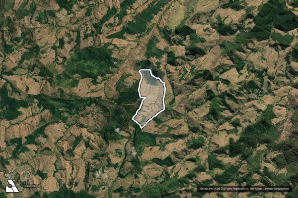 Imagem de satélite de CÓRREGO DO VERMELHO  - Parte 1 em Açucena - MG
