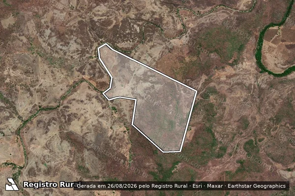 Imagem de satélite de FAZENDA PÉ DO MORRO - Parte 1 em Elesbão Veloso - PI