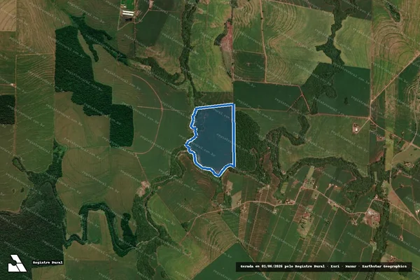 Imagem de satélite de FAZENDA SANTA ROSA - Matrícula 23.116 em Goioerê - PR
