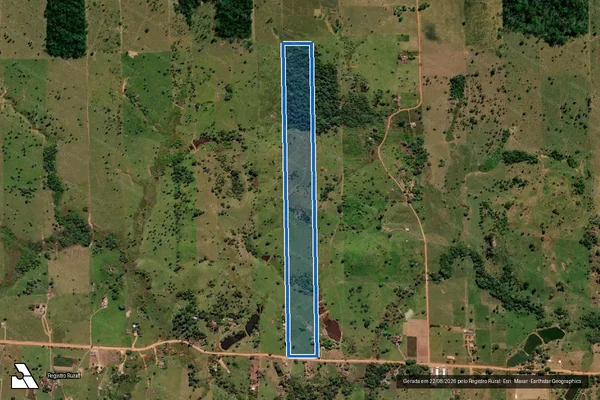 Imagem de satélite de LOTE 54-REMANESCENTE - 01 PAD. MARECHAL DUTRA em Monte Negro - RO