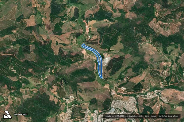 Imagem de satélite de Sítio Lagoa Preta - PARCELA 02 em Manhumirim - MG