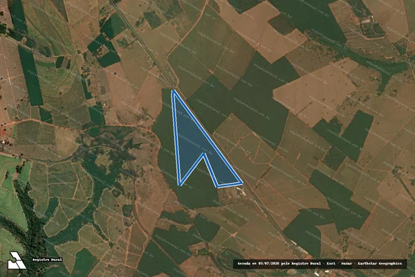 Imagem de satélite de FAZENDA HIMALAIA - Gleba Remanescente A em Bálsamo - SP