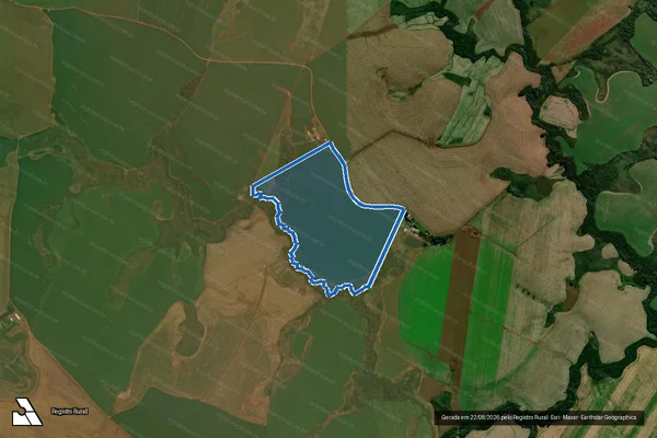 Imagem de satélite de AGROPECUÁRIA ALDINO NEULS LTDA em Santa Bárbara do Sul - RS