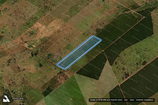 Imagem de satélite de P.A. MUTUM - Lote 148 em Ribas do Rio Pardo - MS
