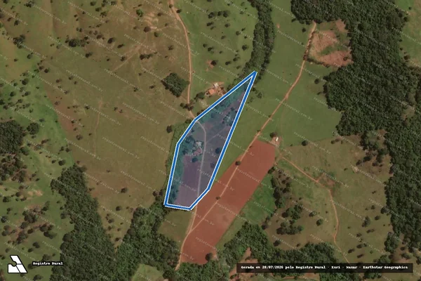 Imagem de satélite de FAZENDA CAPOEIRÃO - Gleba 05 em Damolândia - GO
