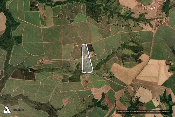 Imagem de satélite de FAZENDA LAGOA - FAZENDA LAGOA-1 em Paraíso - SP