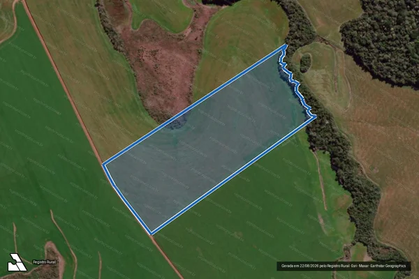 Imagem de satélite de Fazenda Santa Cecília - Parcela 1 em Água Santa - RS