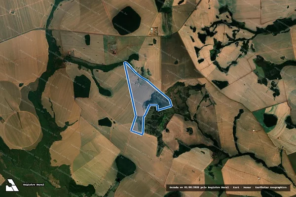 Imagem de satélite de FAZENDA MARIMBONDO, LD. QUEBRA CABEÇA - Parte 1 em Paraúna - GO