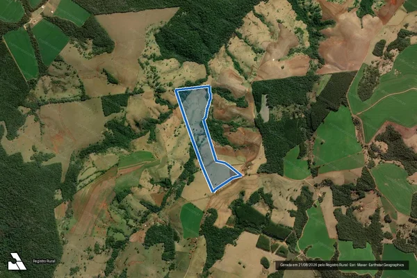 Imagem de satélite de Fazenda Céu Azul 2 - FAZENDA CÉU AZUL 2 em Jaguariaíva - PR