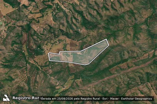 Imagem de satélite de FAZENDA CURRAL DA SERRA em Minaçu - GO