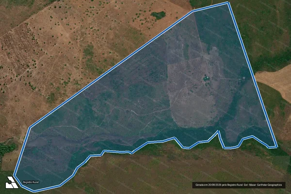 Imagem de satélite de FAZENDA BARRA DO GROTÃO - 001 em Abreulândia - TO