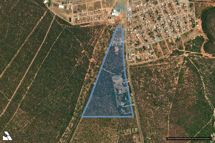 Imagem aérea do item B