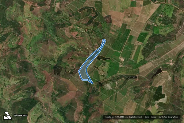 Imagem de satélite de Fazenda Duas Barras - Gleba 01 em Encruzilhada - BA