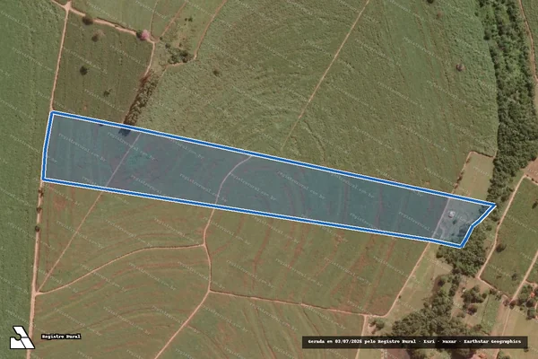 Imagem de satélite de Fazenda Lembrança - Área 01 em Guapiaçu - SP