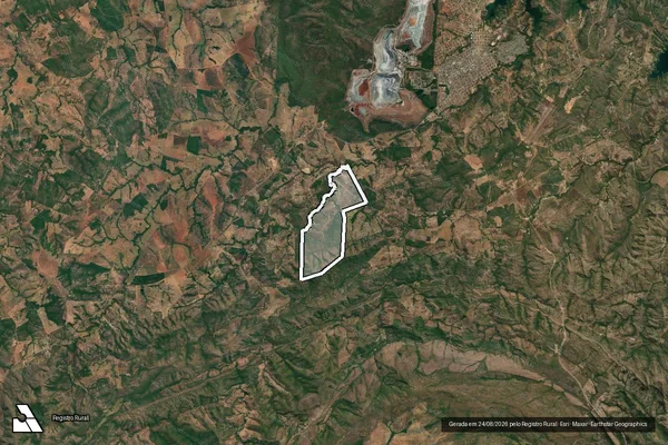 Imagem de satélite de FAZENDA INVERNADA - Parcela 1 em Minaçu - GO