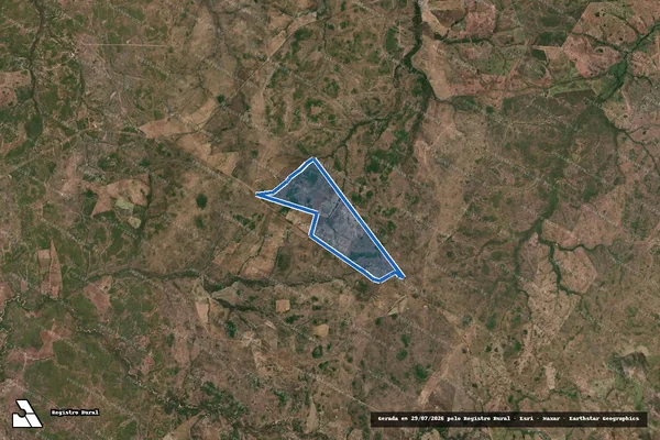 Imagem de satélite de FAZENDA POÇO FUNDO GLEBAS 1 E 2 - PARTE 1 em Paranã - TO