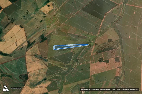 Imagem de satélite de Sitio Três Irmãos - Parte 1 em Paranapuã - SP