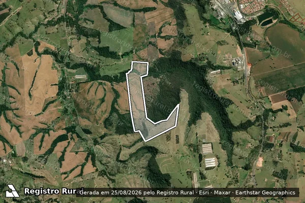 Imagem de satélite de SÍTIO SANTO ANTONIO - GLEBA B em Joaquim Távora - PR