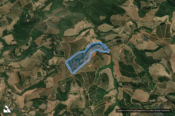 Imagem de satélite de FAZENDA MORRO GRANDE - FAZENDA MORRO GRANDE G3 em Carmo da Cachoeira - MG