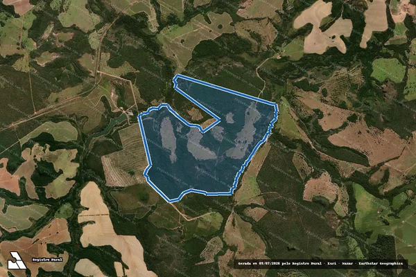 Imagem de satélite de FAZENDA BABILÔNIA L. D. CORRENTE - Parte 4 em Mineiros - GO