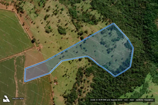 Imagem de satélite de FAZENDA BOA VISTA L.D. GROTÃO - GLEBA 1 em Portelândia - GO