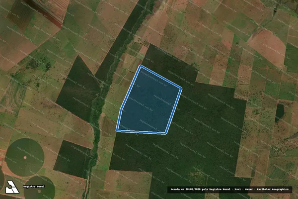 Imagem de satélite de FAZENDA ARARAS em Bataguassu - MS