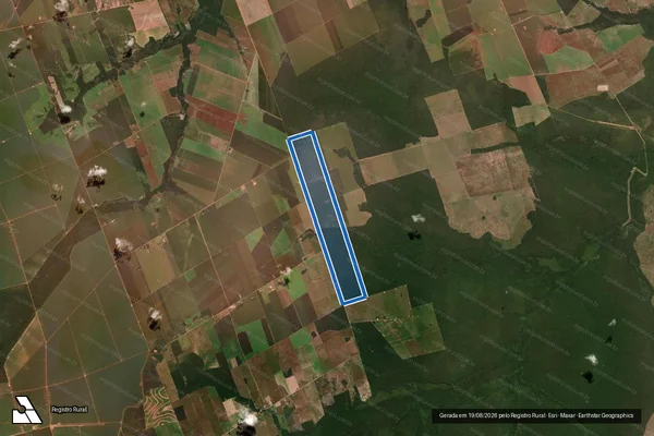 Imagem de satélite de Fazenda Liliz - Parcela 1 em São José do Rio Claro - MT