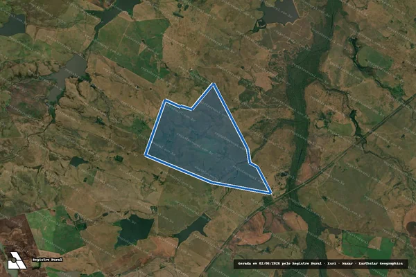 Imagem de satélite de FAZENDA SANTA ELIZA / GLEBA A - GLEBA A em Alegrete - RS