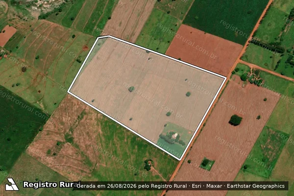 Imagem de satélite de Projeto de Assentamento Floresta Branca - LOTE 68 em Eldorado - MS